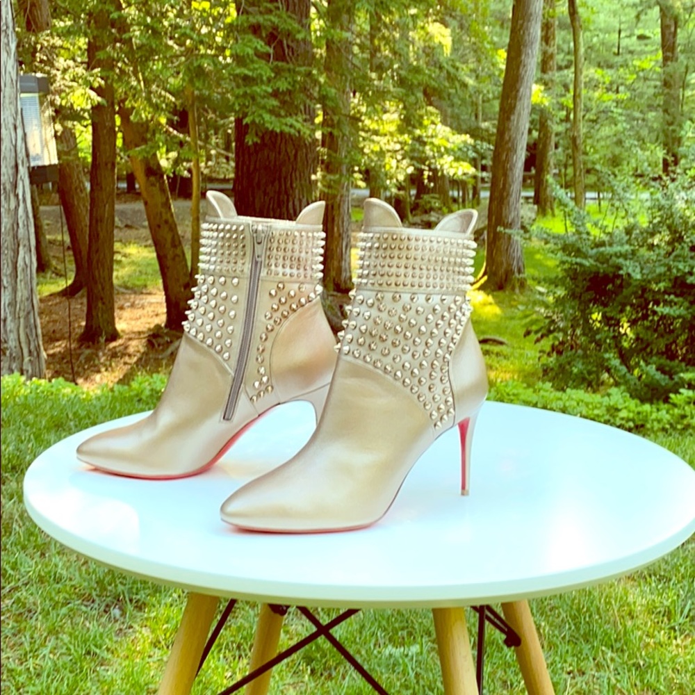 Christian Louboutin mid heel ankle boots